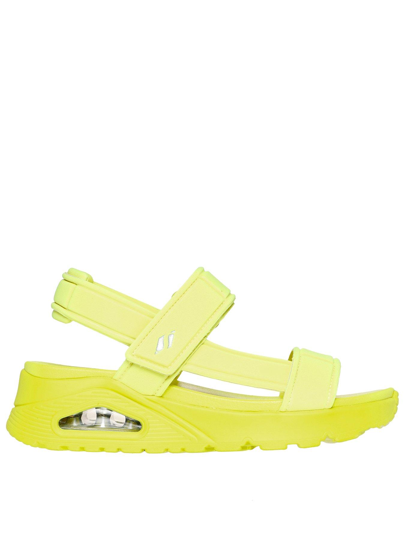Uno Fun Stand Trekker Sandals Neon Yellow