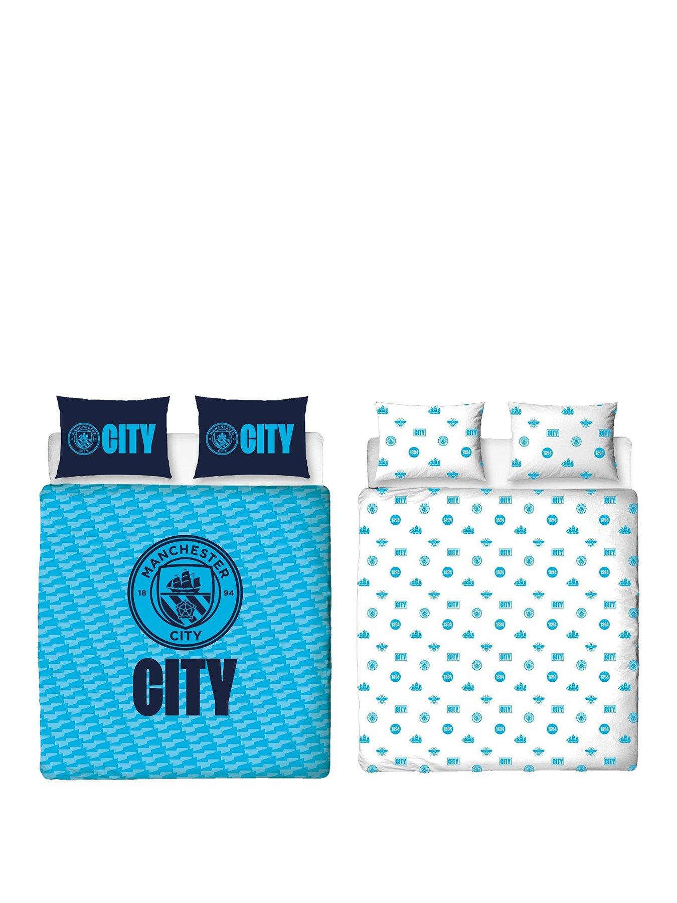 Image 2 of 7 of Manchester City Panel Duvet Cover Set - Multi
