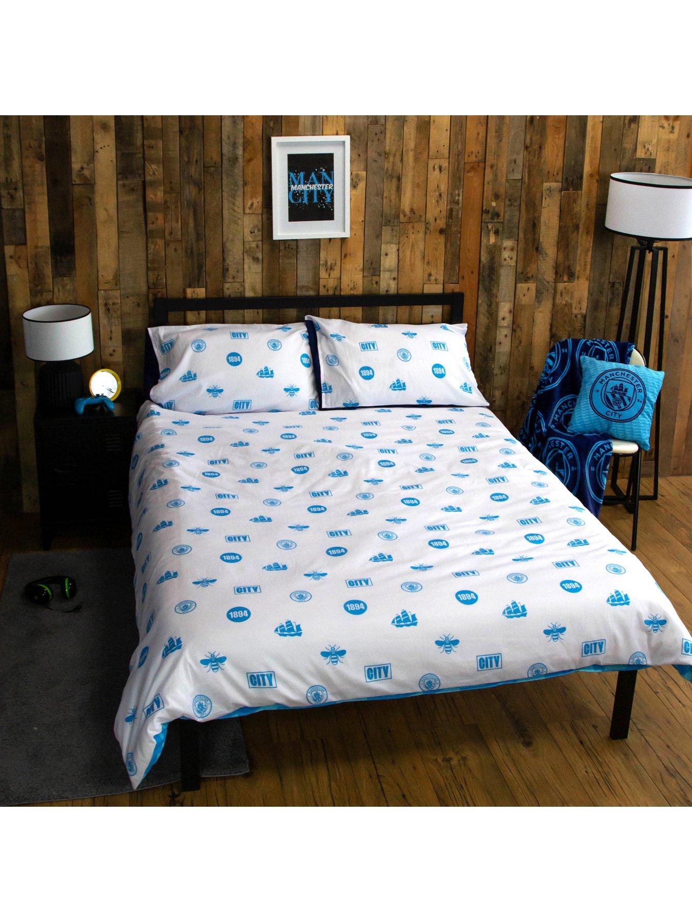 Image 4 of 7 of Manchester City Panel Duvet Cover Set - Multi