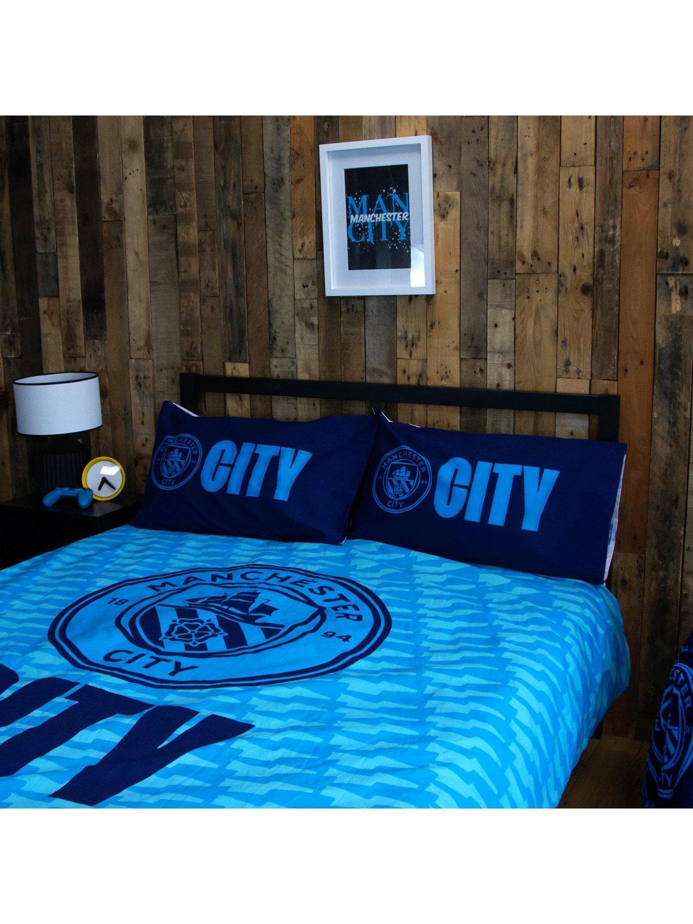 Image 5 of 7 of Manchester City Panel Duvet Cover Set - Multi