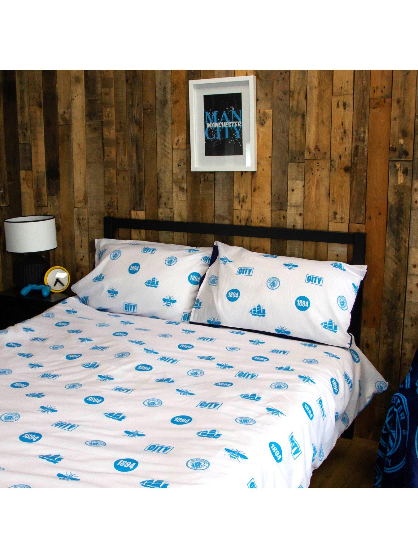 Image 6 of 7 of Manchester City Panel Duvet Cover Set - Multi