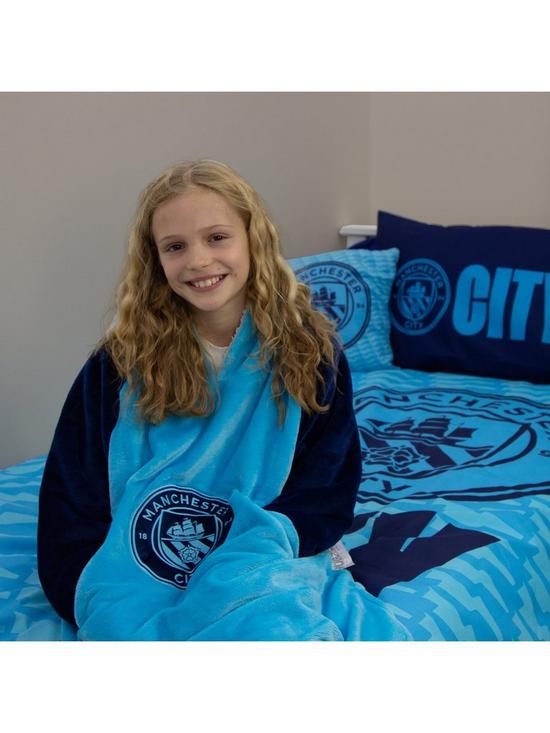 front image of manchester-city-man-city-wearable-fleece-hoodie