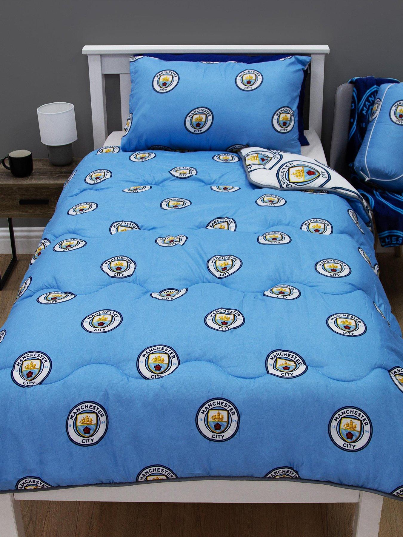 Product photograph of Manchester City Coverless 10 5 Tog Duvet from very.co.uk