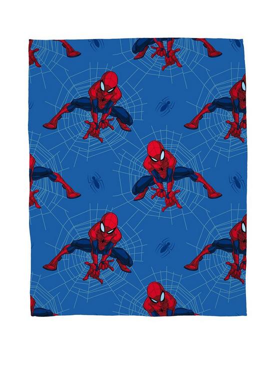 stillFront image of spiderman-crimefighter-fleece-blanket