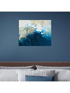 Product photograph of The Art Group Ocean Deep Canvas from very.co.uk