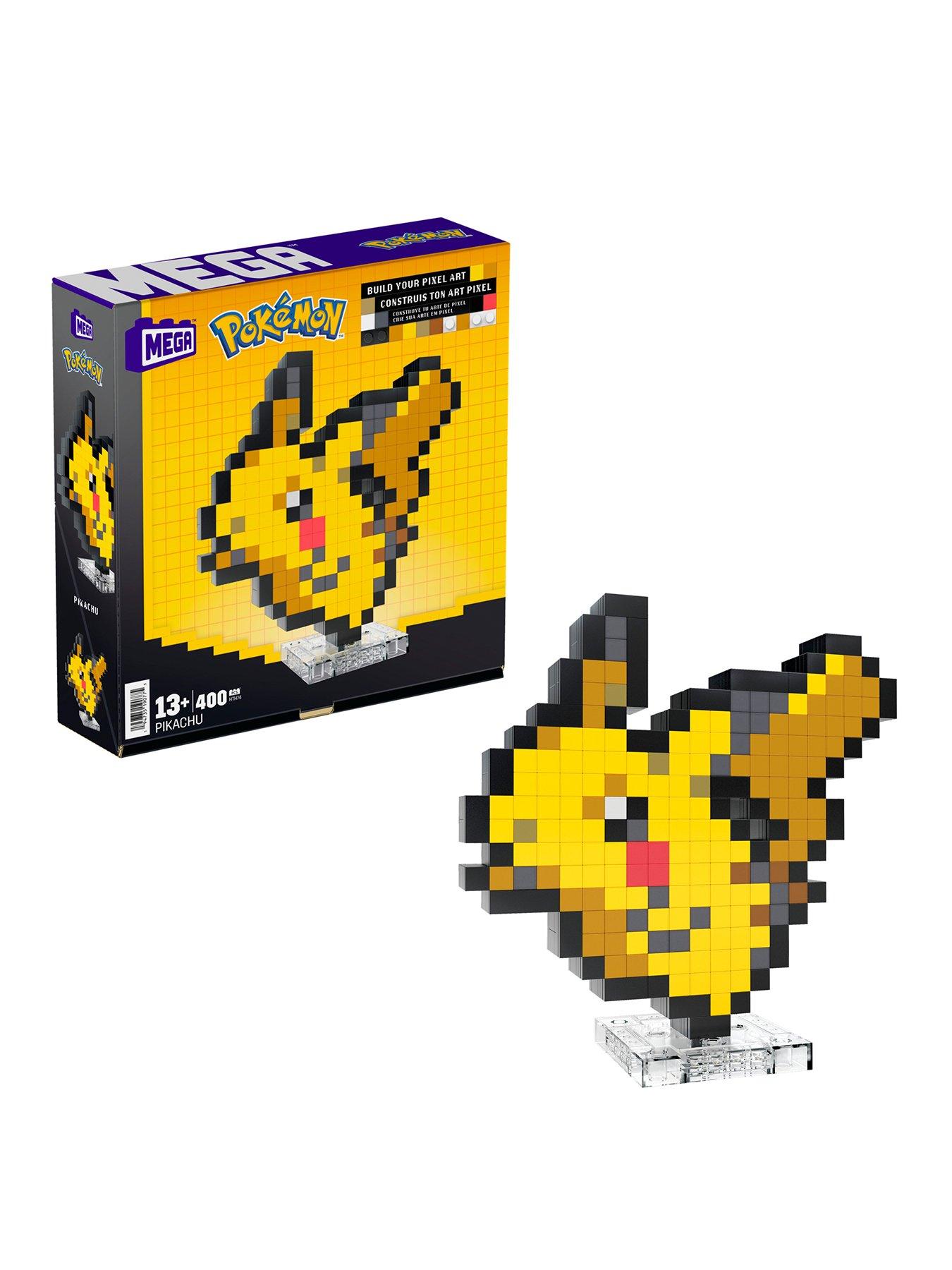 MEGA Pokemon Building Toy Kit Pikachu Set with 3 Action Figures (160  Pieces) for Kids 