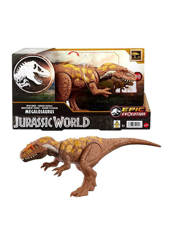 Image 1 of 5 of JURASSIC WORLD Wild Roar Megalosaurus Dinosaur Figure