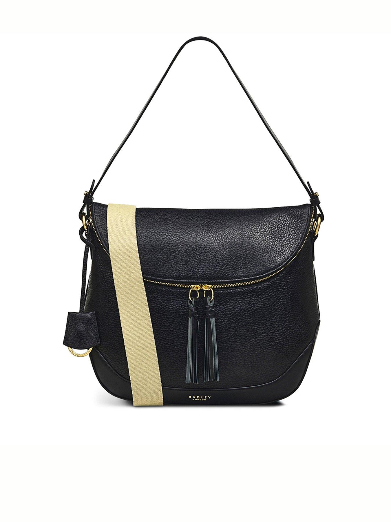 Radley black messenger discount bag