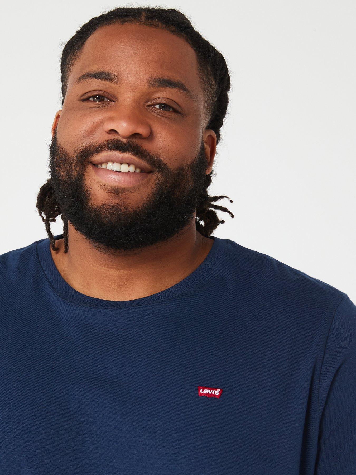 Image 4 of 4 of Levi's Big &amp; Tall Original Housemark Logo T-Shirt - Navy