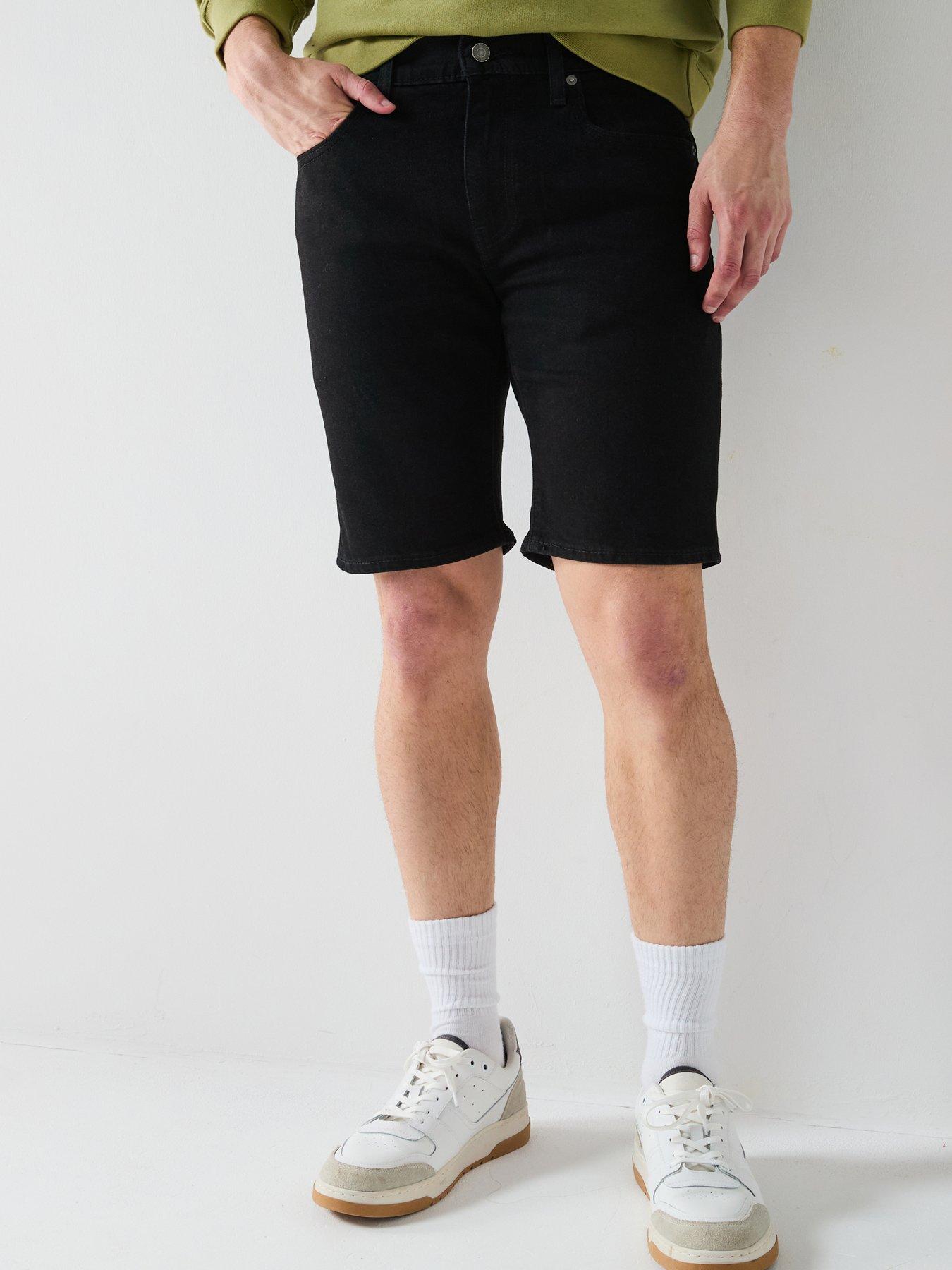 Levi's 405 Standard Straight Fit Denim Shorts Black Very