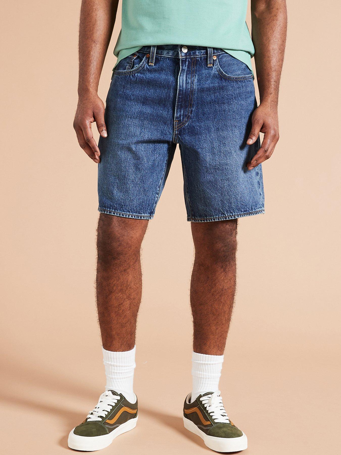 undefined 468 Stay Loose Fit Denim Shorts - Dark Wash