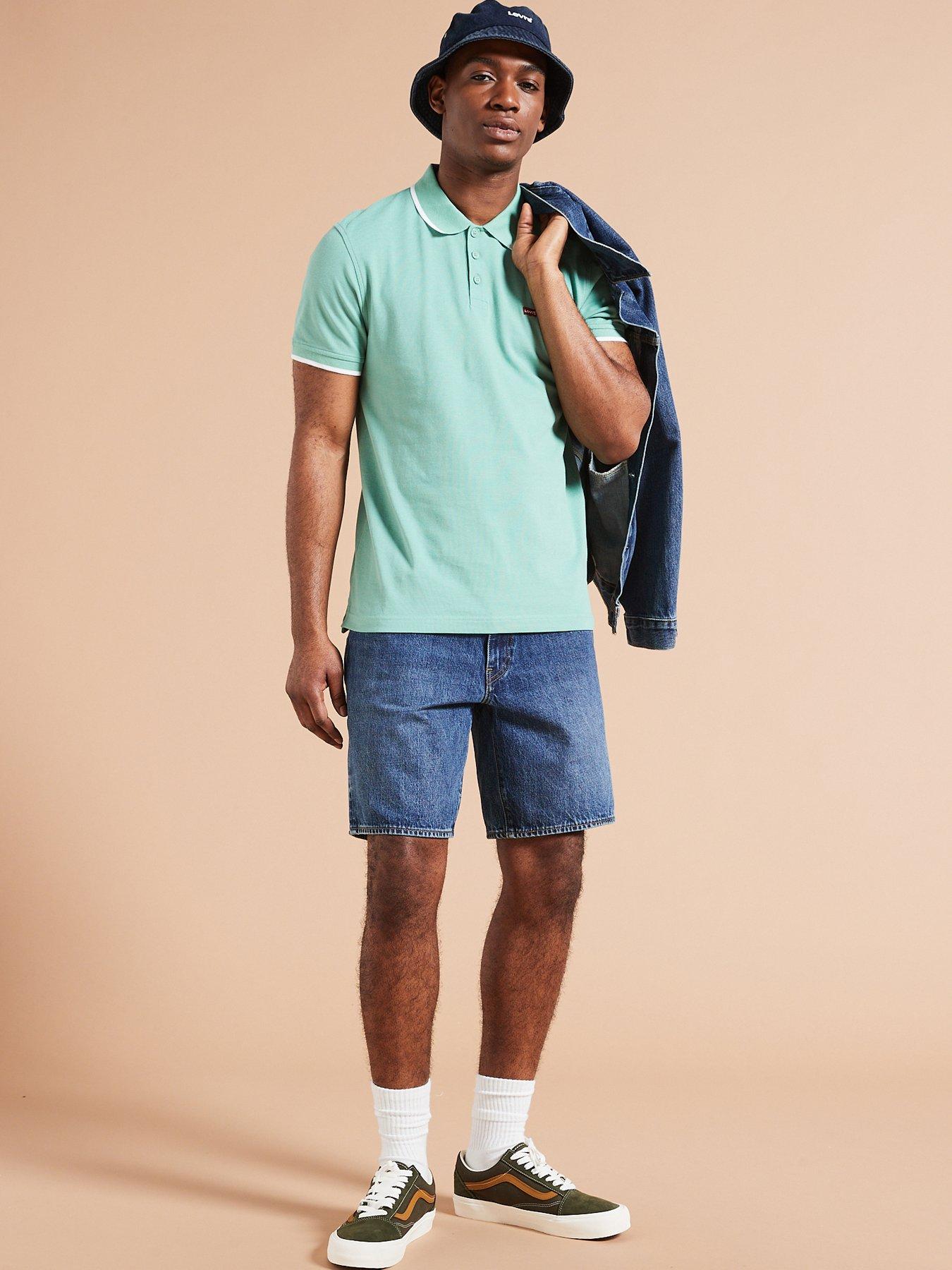 Levi s 468 Stay Loose Fit Denim Shorts Dark Wash Very