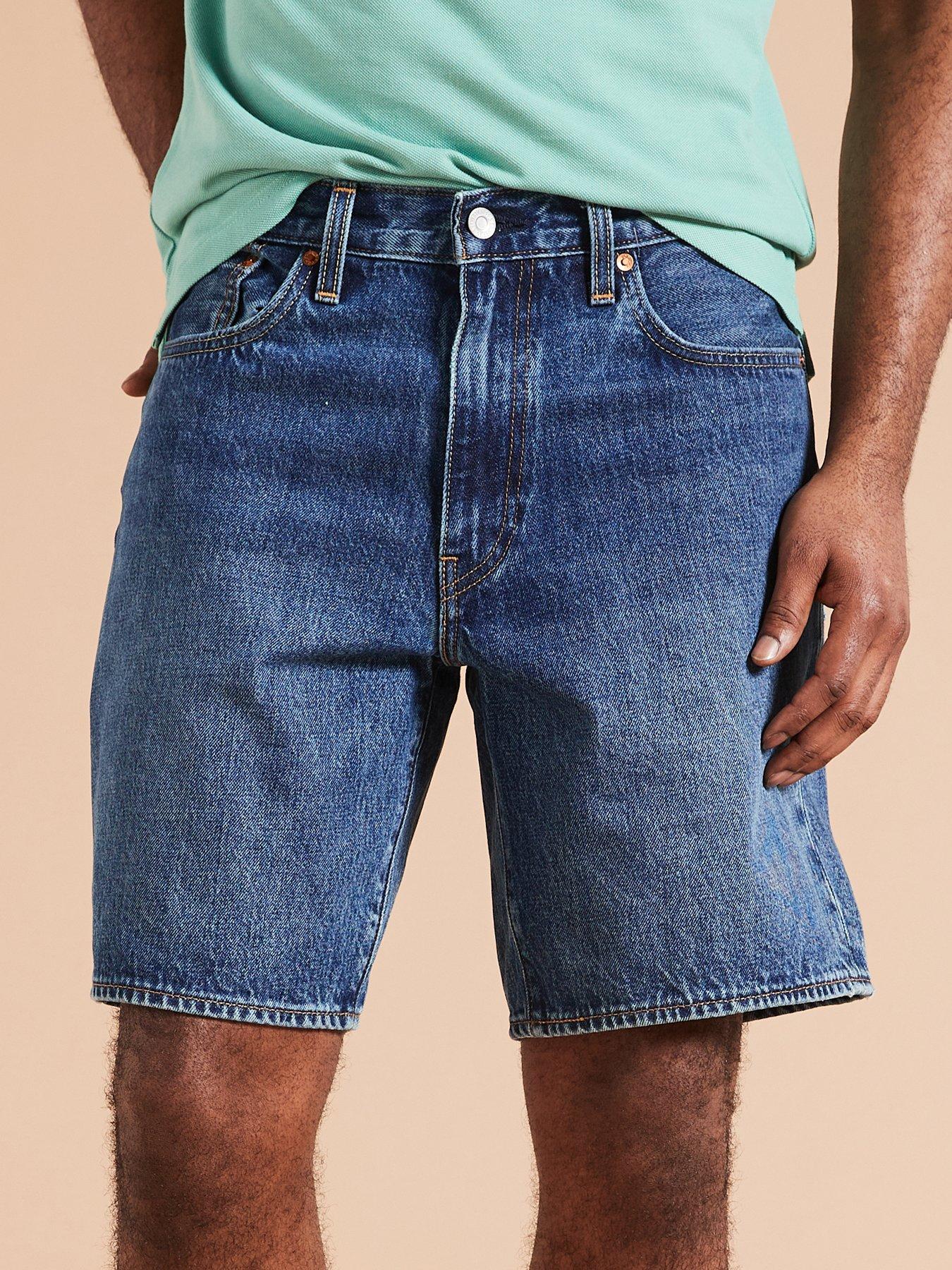 Levi's 468 Stay Loose Fit Denim Shorts - Dark Wash 