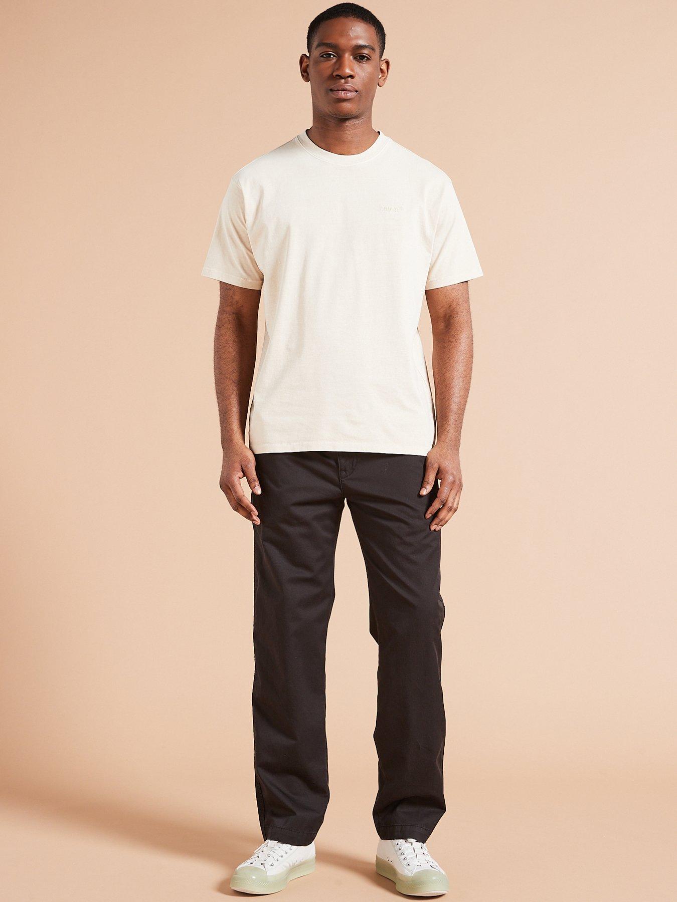 Levi's Xx Drawstring Wide Leg Chino Trousers - Black | Very.co.uk