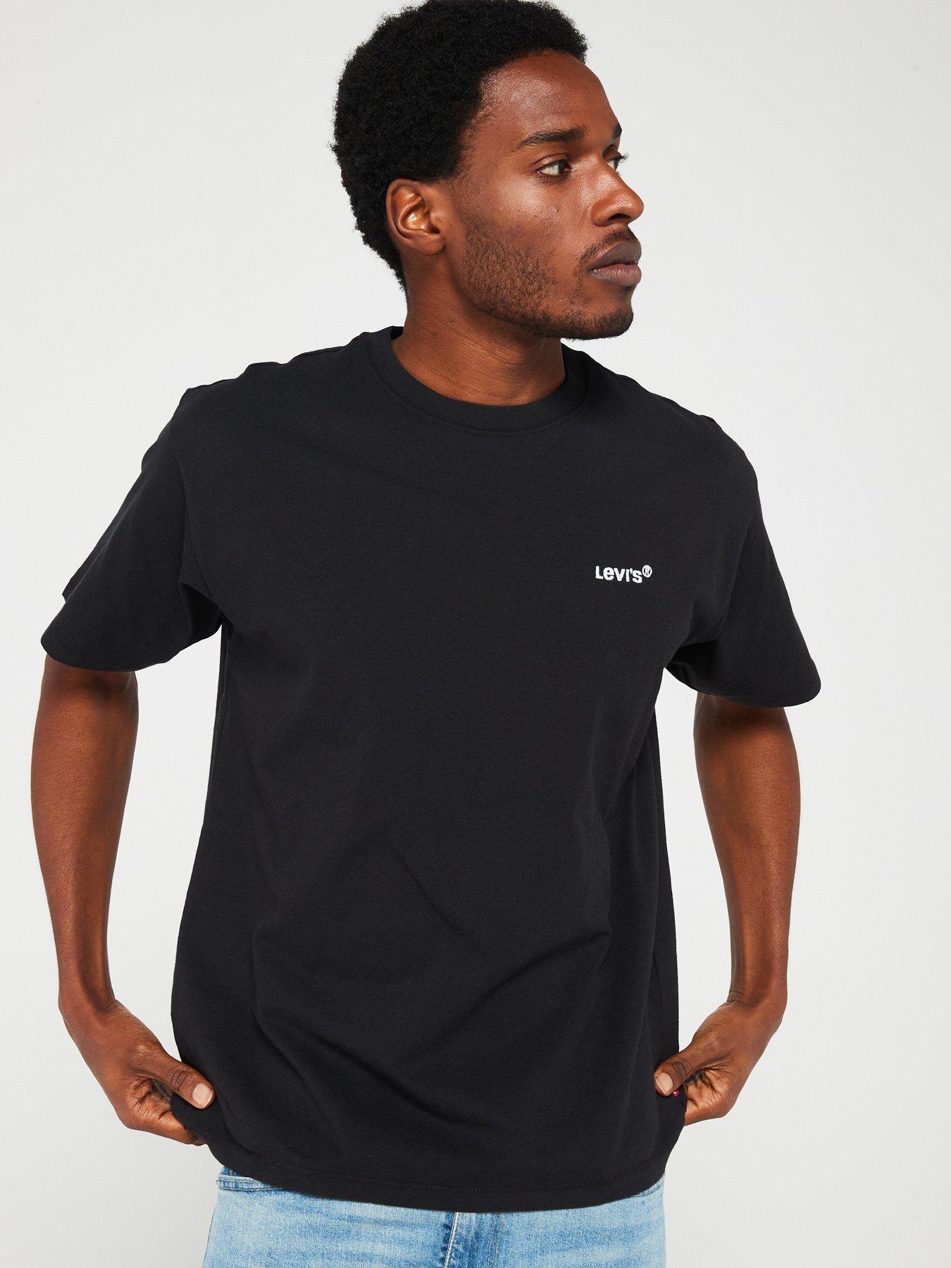 Levis t shirt black and white best sale