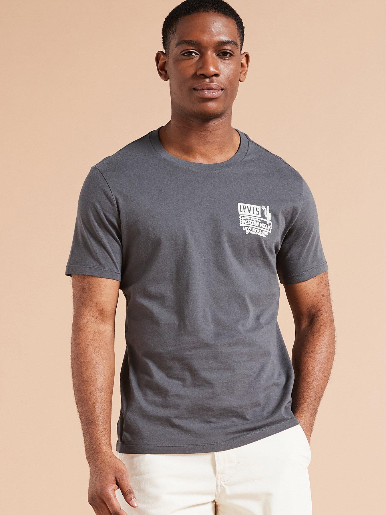 Levi's gray outlet t shirt