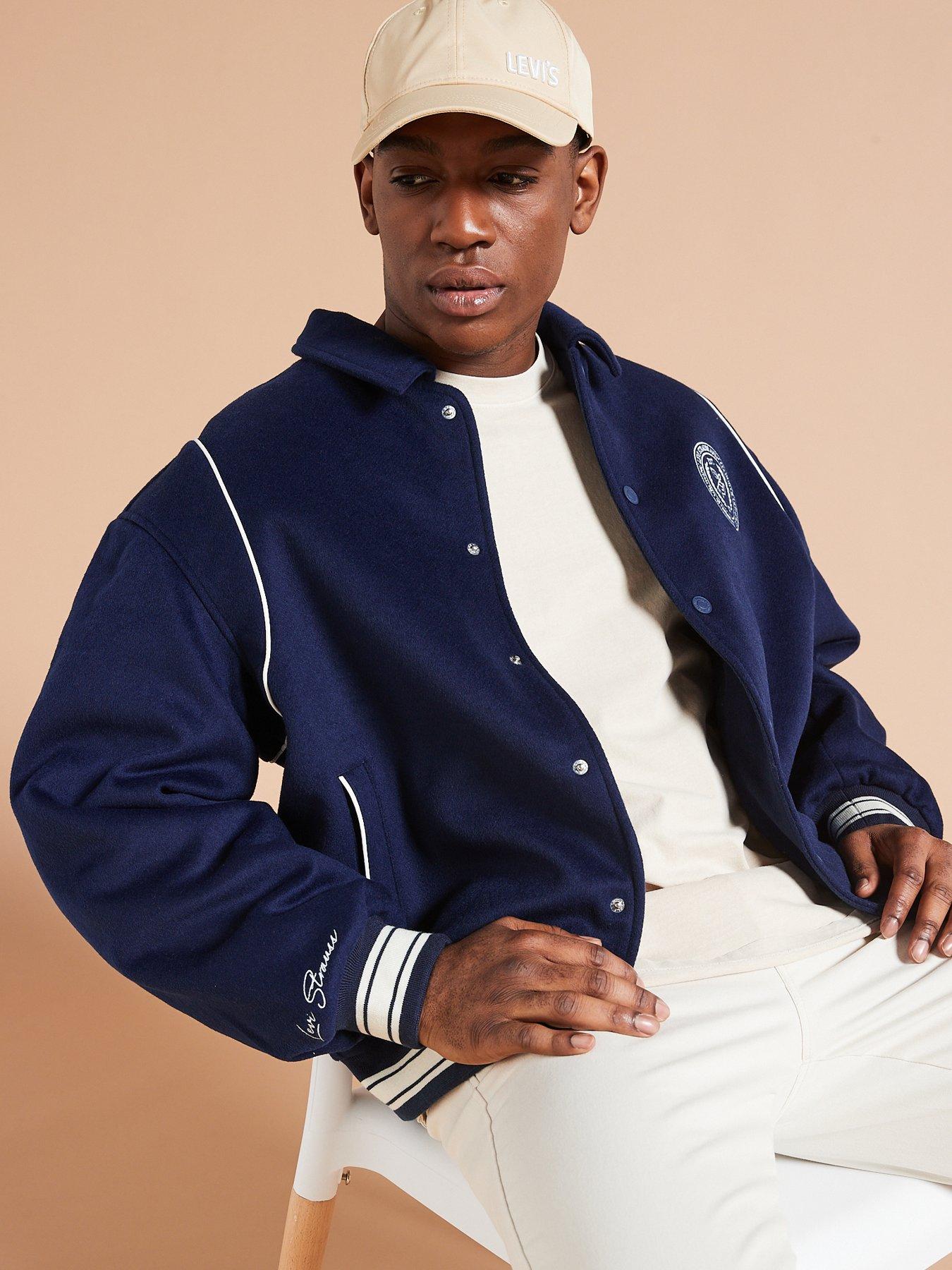 Levi's bomber jacket blue hotsell