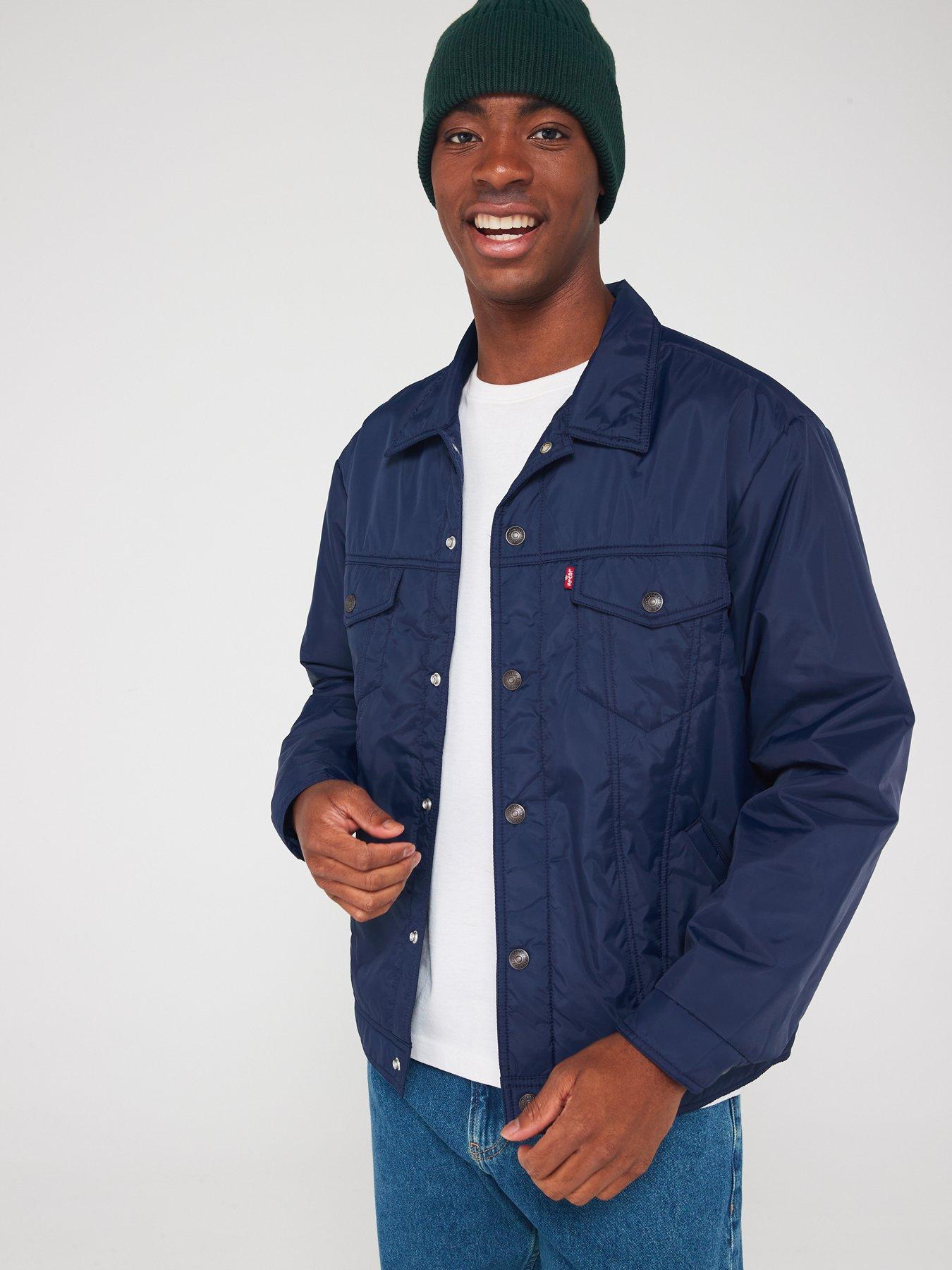 Levi s Relaxed Fit Padded Trucker Jacket Dark Blue Very