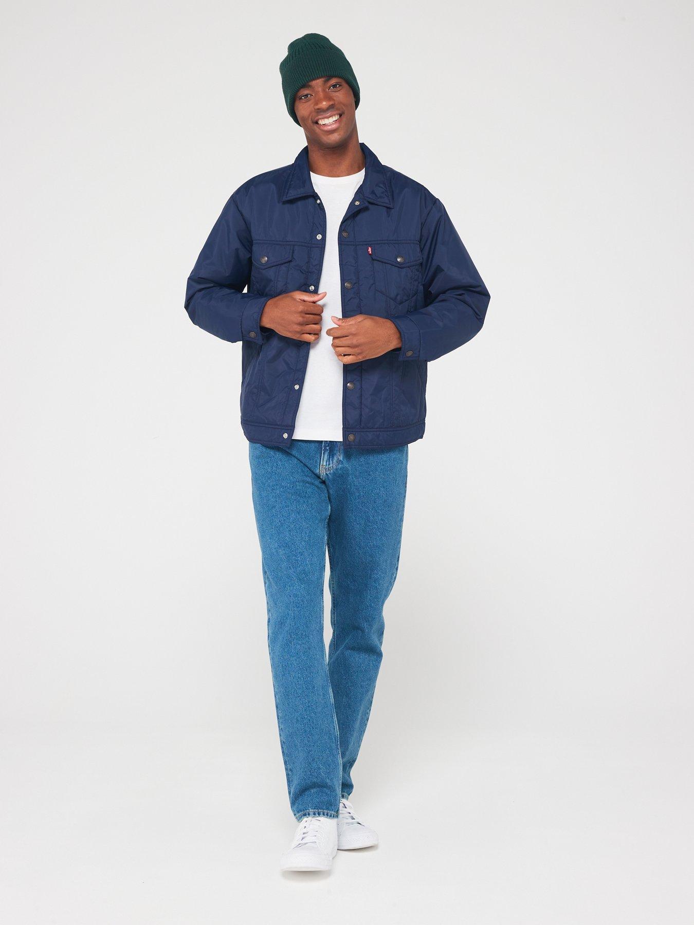 Levi's trucker jacket hot sale dark blue