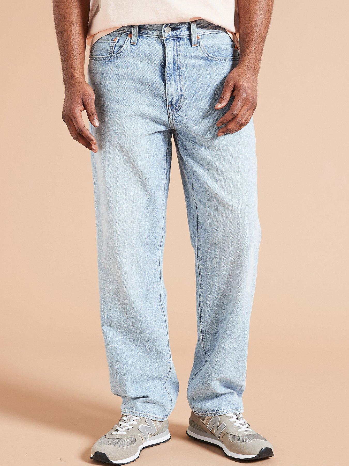 undefined Levis 568® Loose Straight Fit Linen+ Denim Jeans - Academia Ltwt - Light Blue