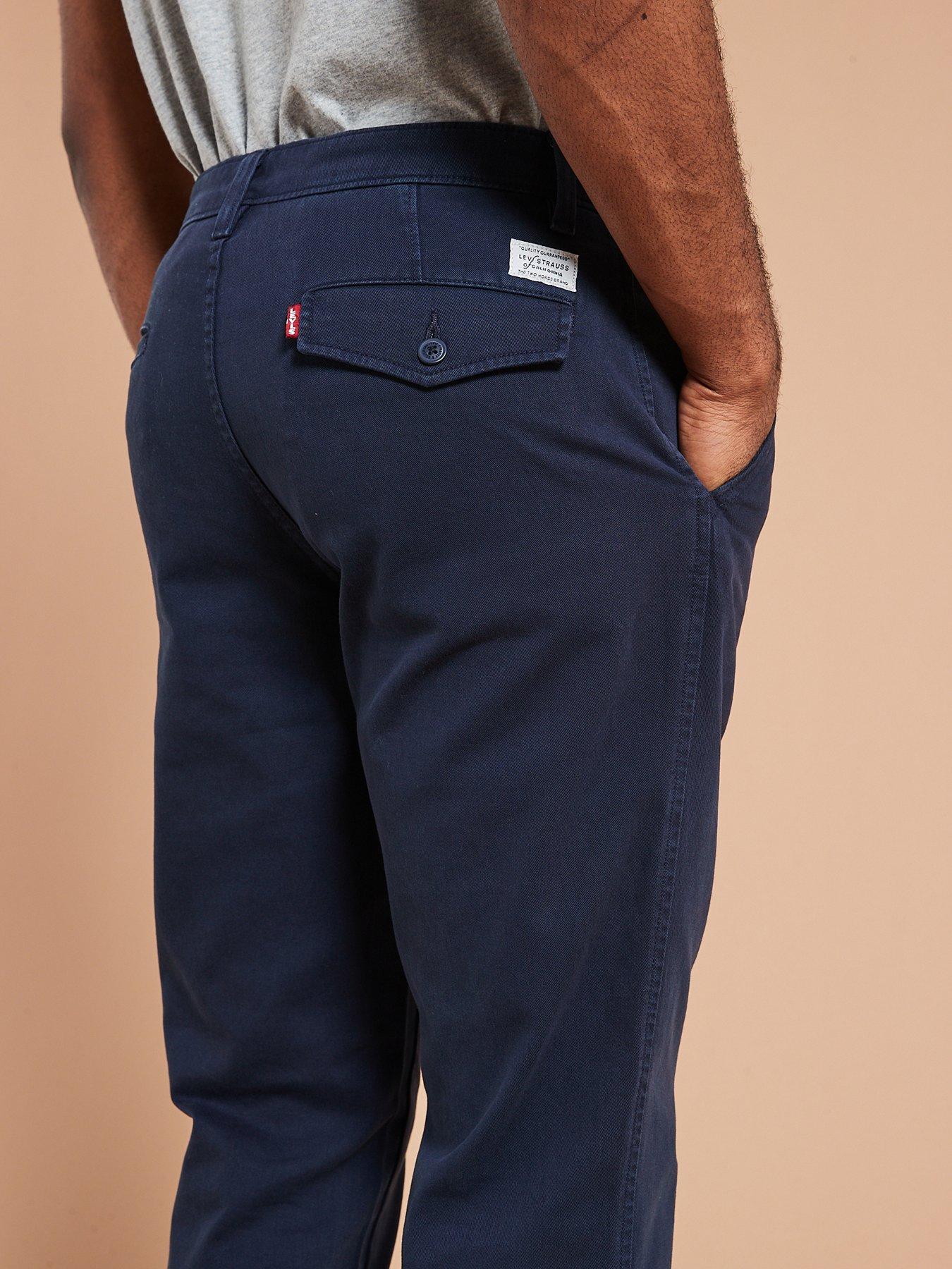 Levi's XX Straight Fit Chino Trousers - Navy | Very.co.uk