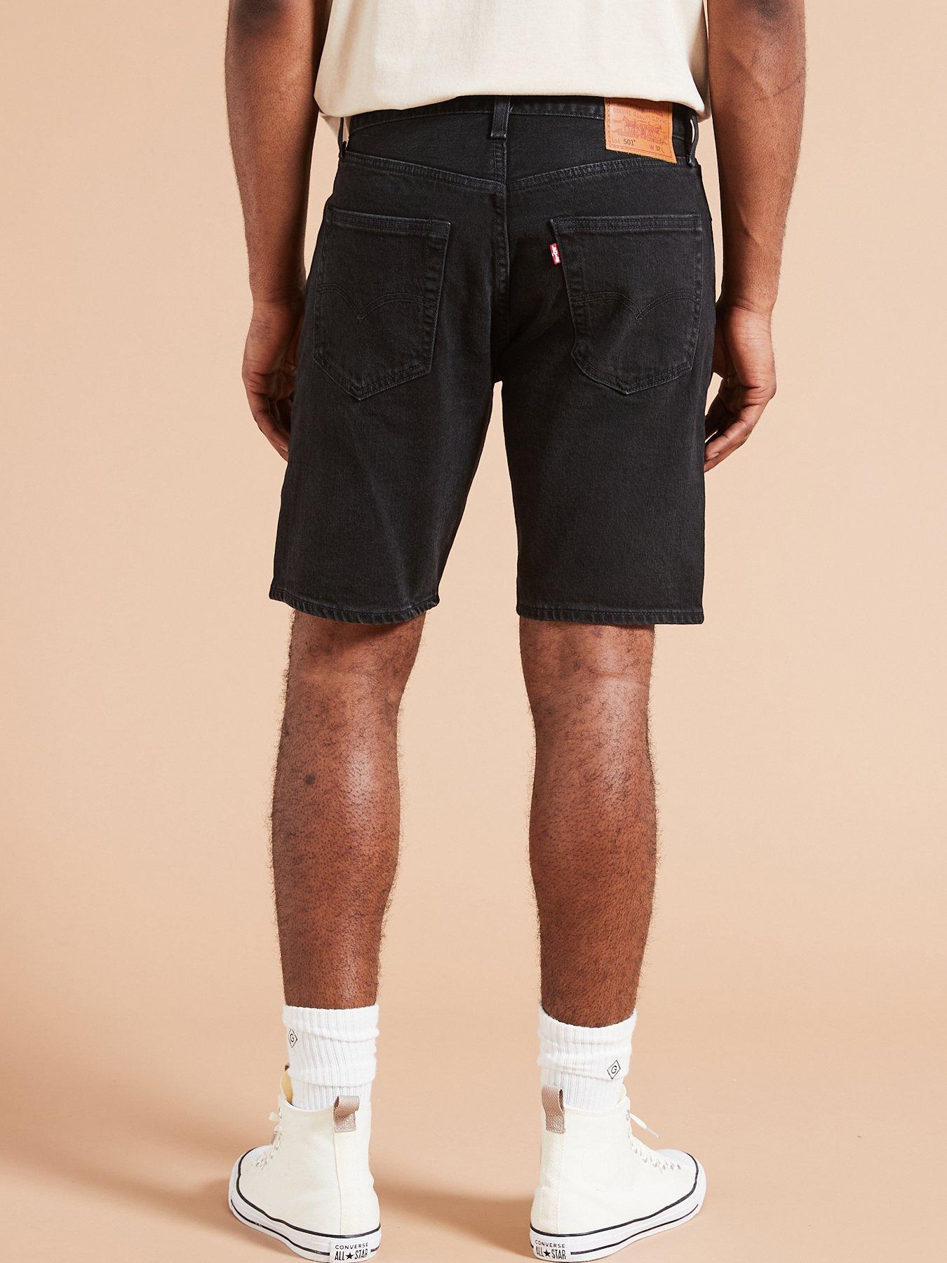 Black levi's shorts best sale