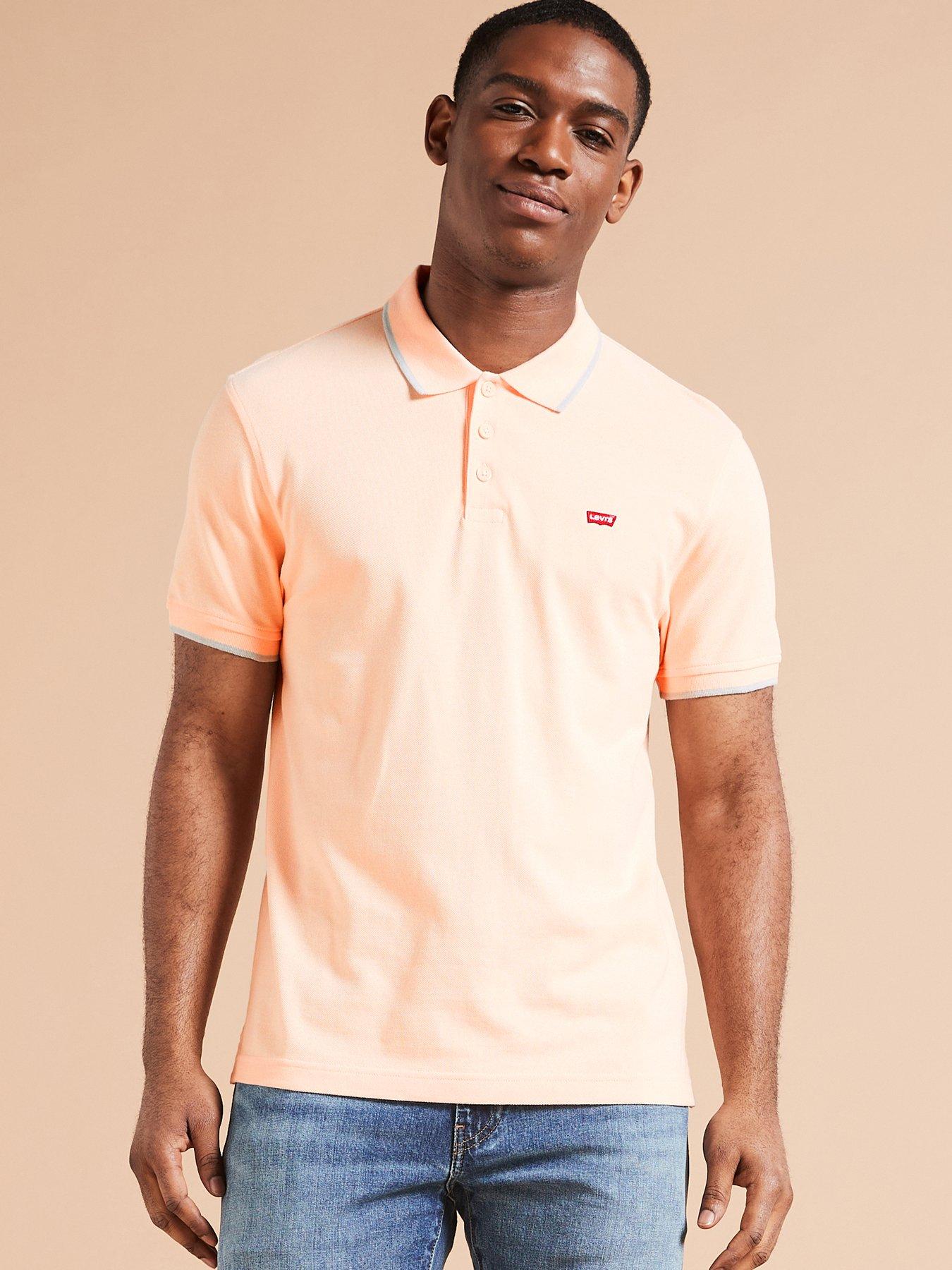 Levi's Housemark Logo Regular Fit Polo Shirt - Light Pink | Very.co.uk