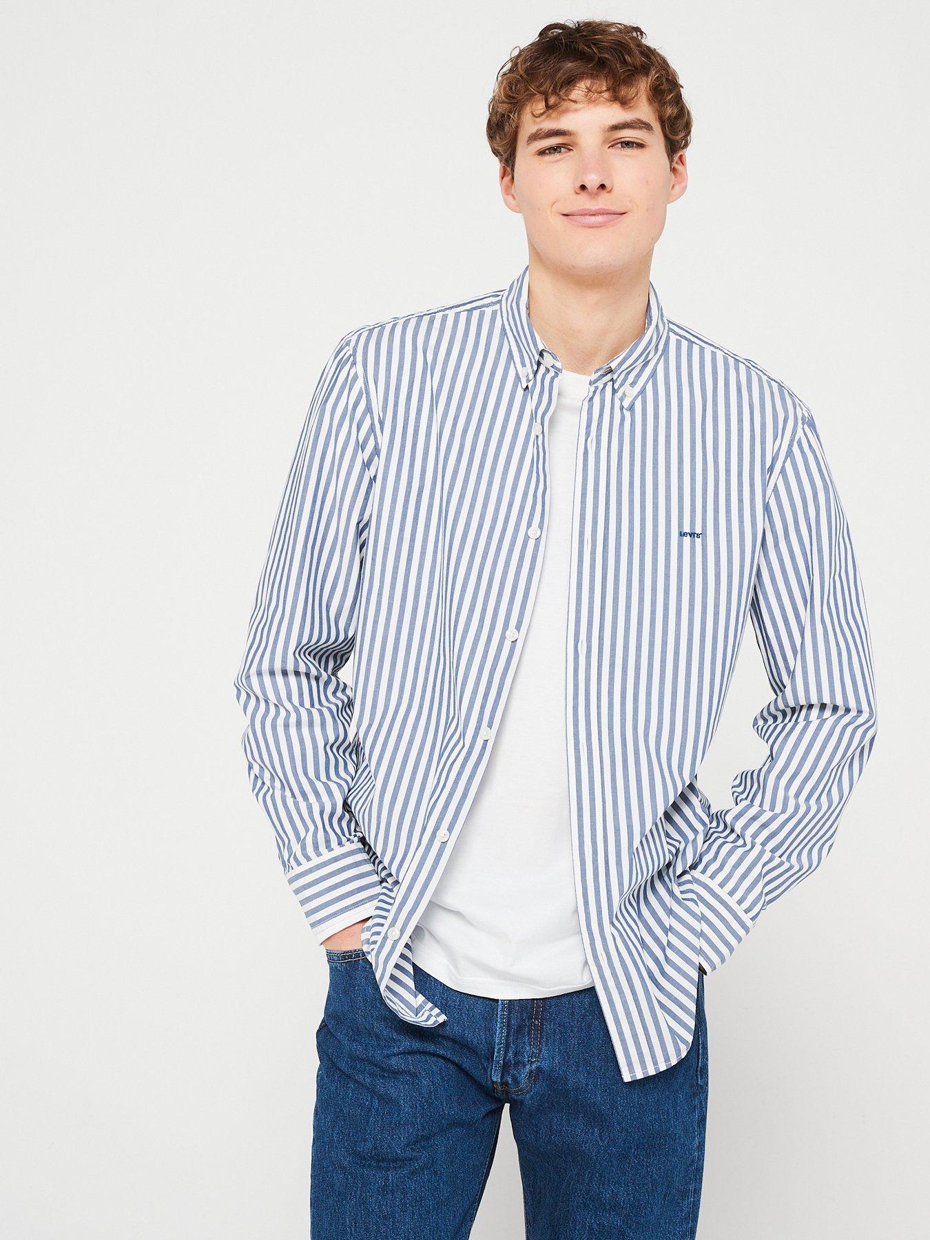 Levis striped outlet shirt