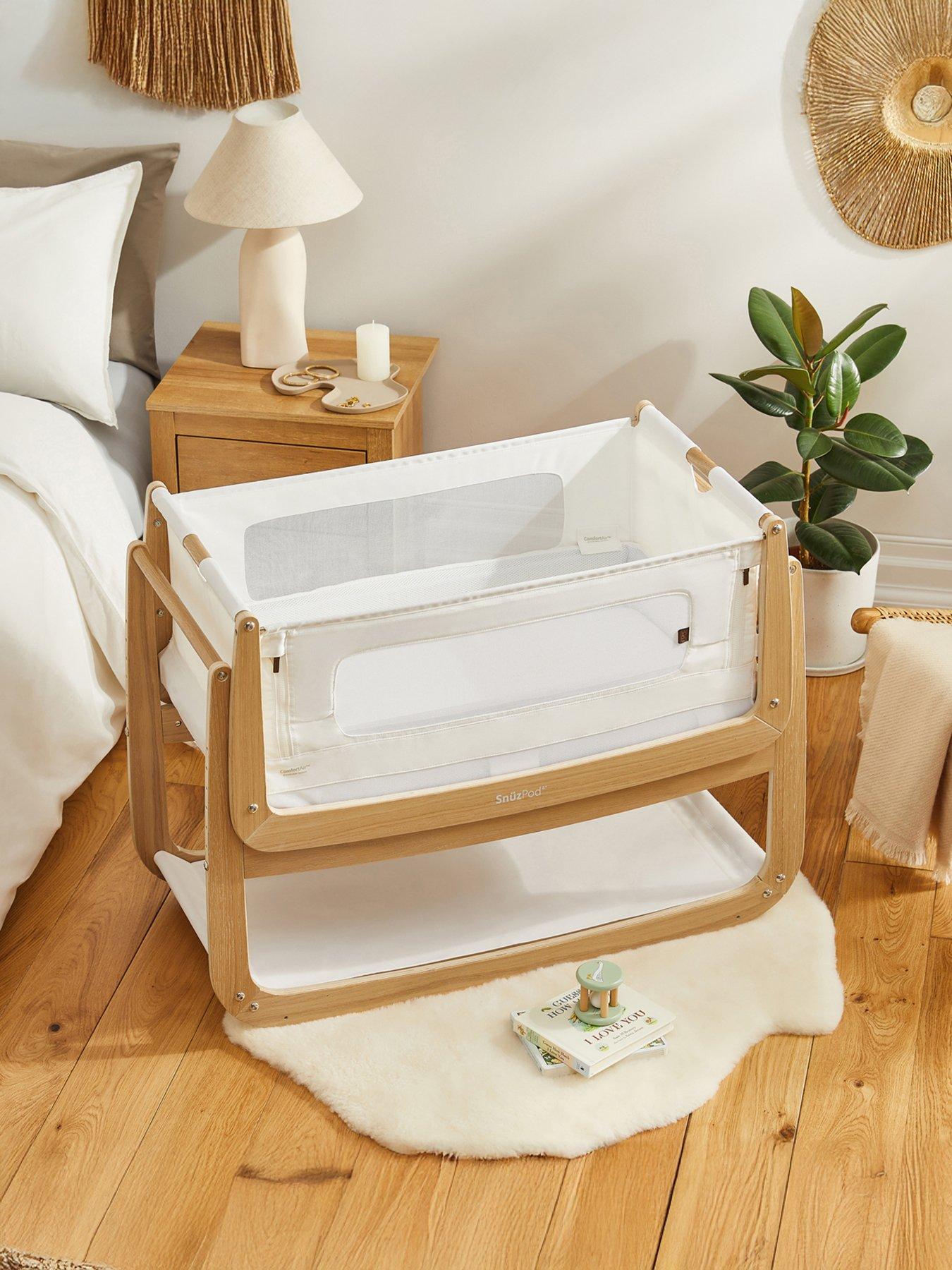 Snuz SnuzPod 4 Bedside Crib The Natural Edit Oak Very