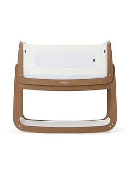 Product photograph of Snuz Snuzpod 4 Bedside Crib The Natural Edit - Walnut from very.co.uk