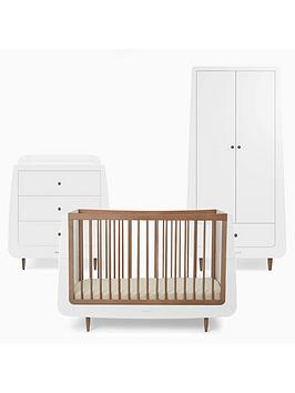 Product photograph of Snuz Snuzkot 3 Piece Nursery Furniture Set The Natural Edit - Walnut from very.co.uk