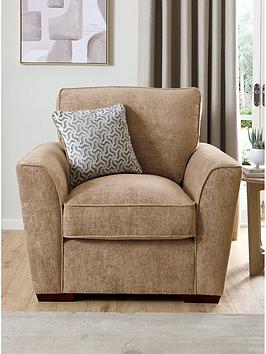 Product photograph of Very Home Ariana Fabric Armchair from very.co.uk