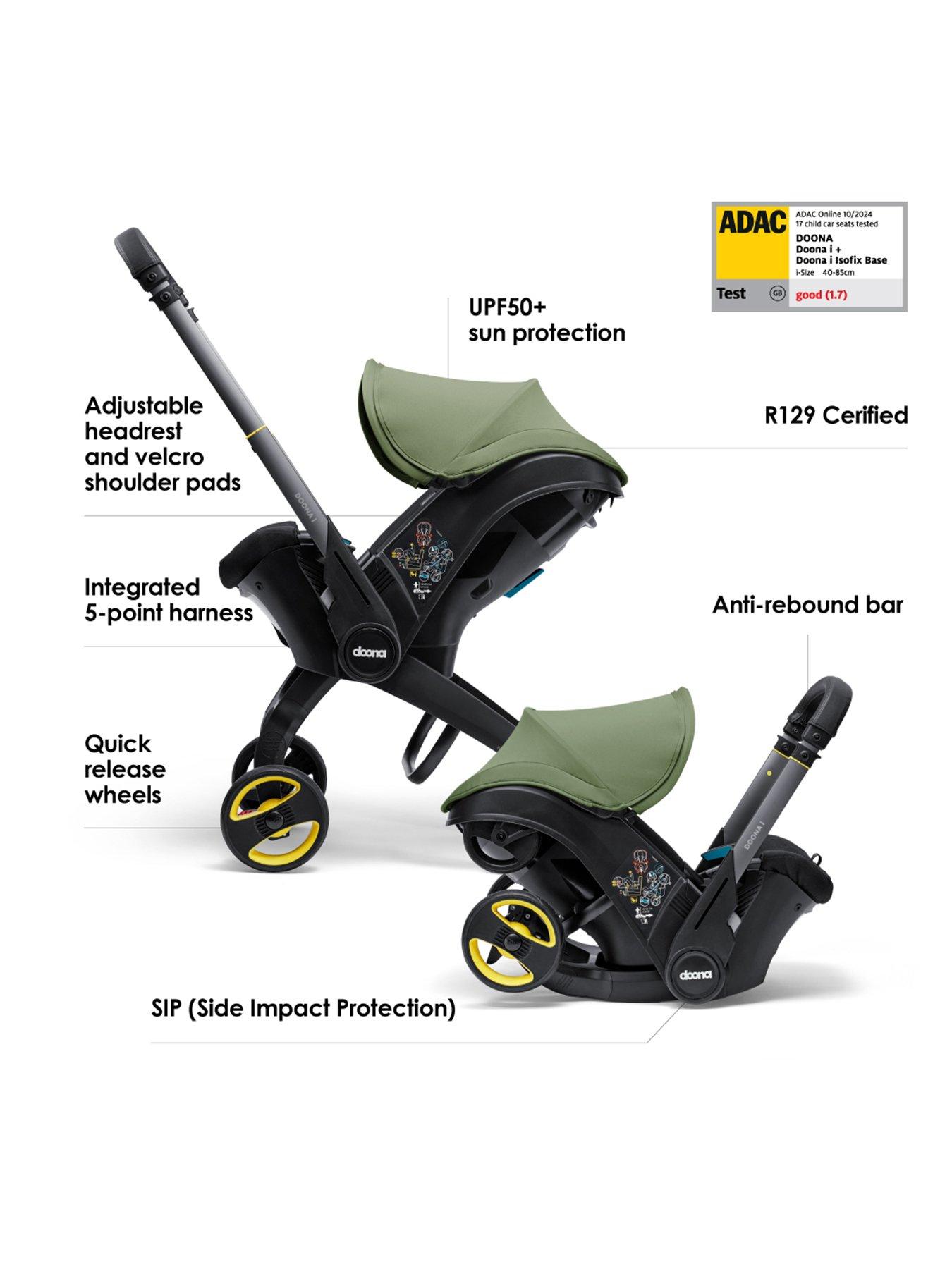 Image 4 of 7 of Doona Doona-i Infant Car Seat - Desert Green