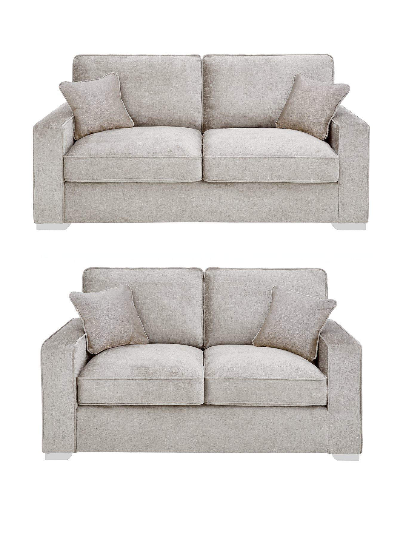 undefined Chicago Deluxe Fabric 3 Seater + 2 Seater Sofa Set (Buy and SAVE!)