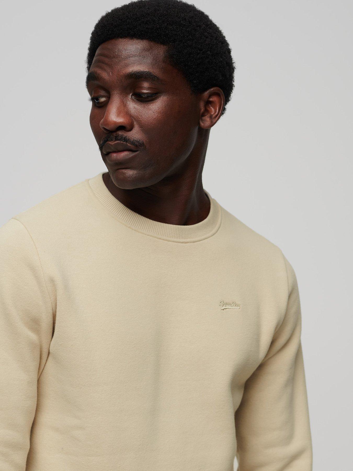 Beige crew sale neck jumper