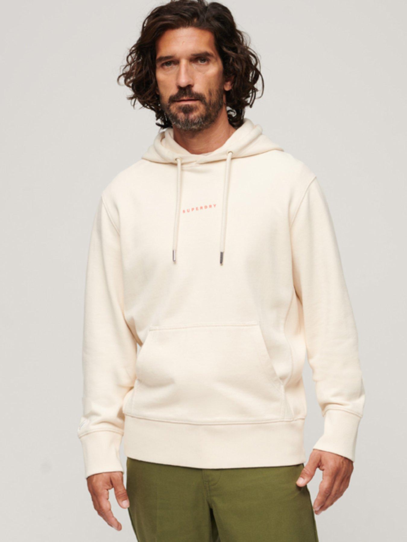 Superdry Code Surplus Logo Hoodie - Off White | very.co.uk