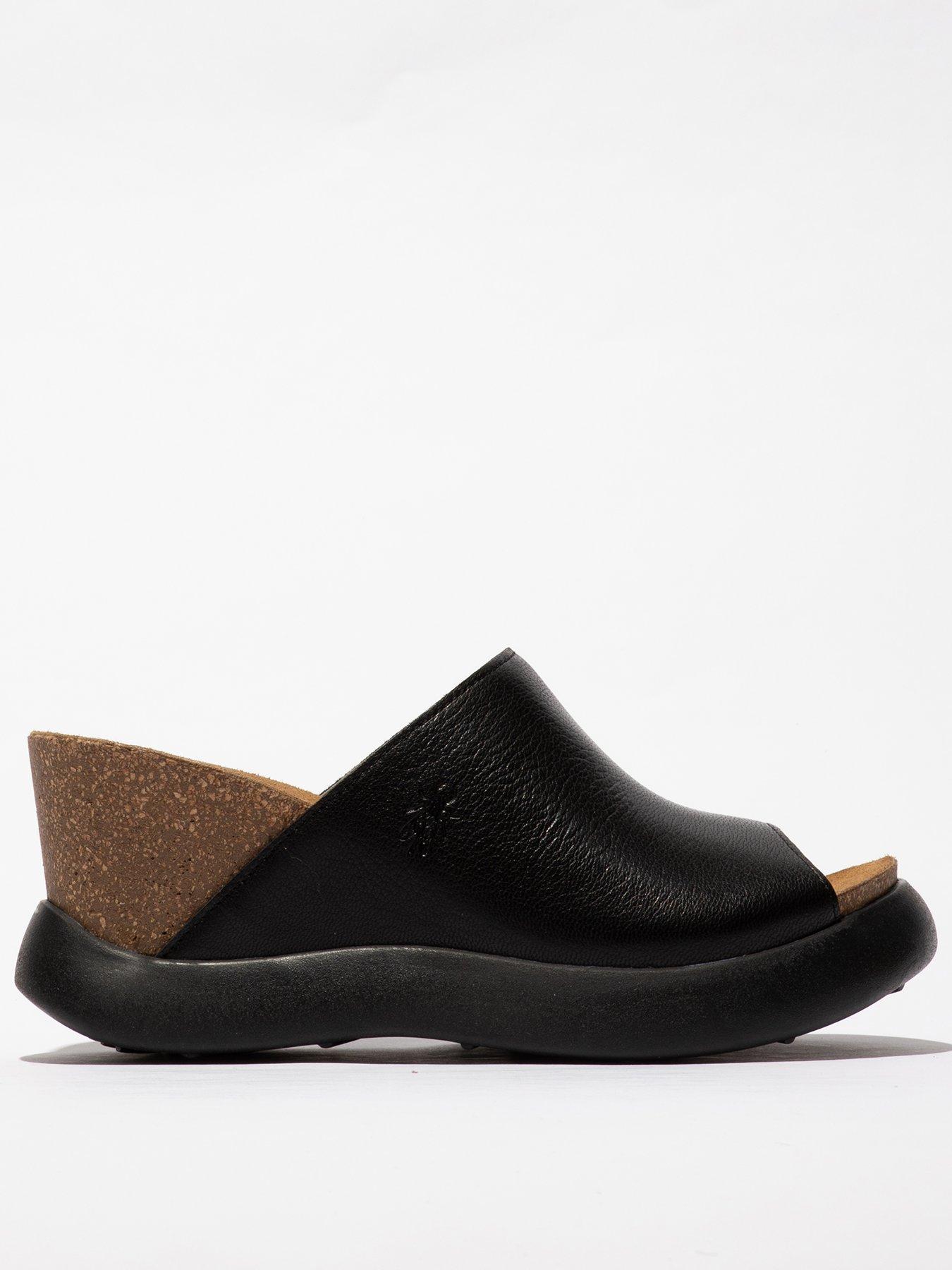 fly-london-leather-wedged-slide-on-mule-black