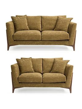 Product photograph of Very Home Ren 3 Seater 2 Seater Sofas Buy And Save from very.co.uk