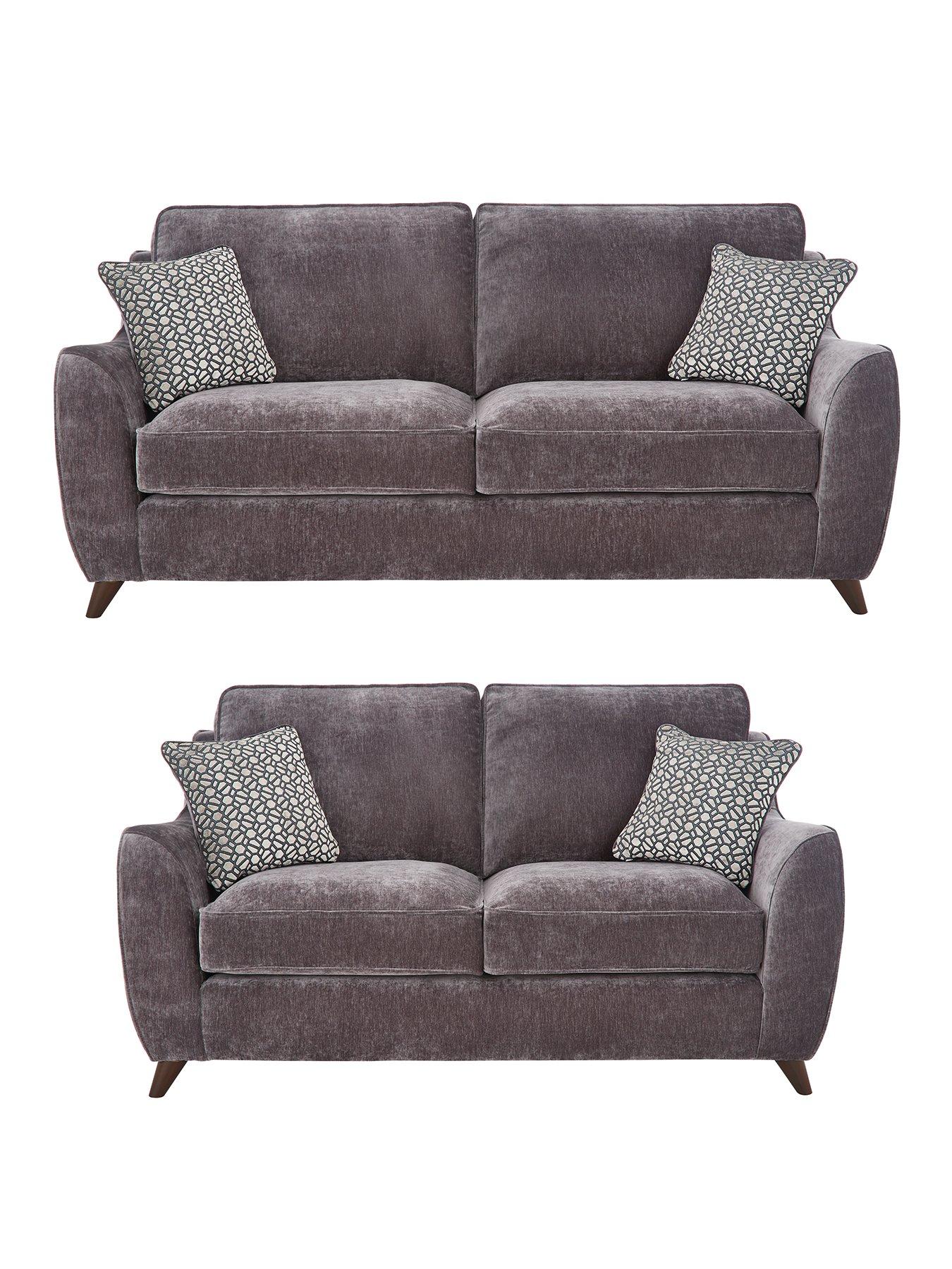 undefined Verity 3 Seater + 2 Seater Sofas (Buy and SAVE!) - Charcoal