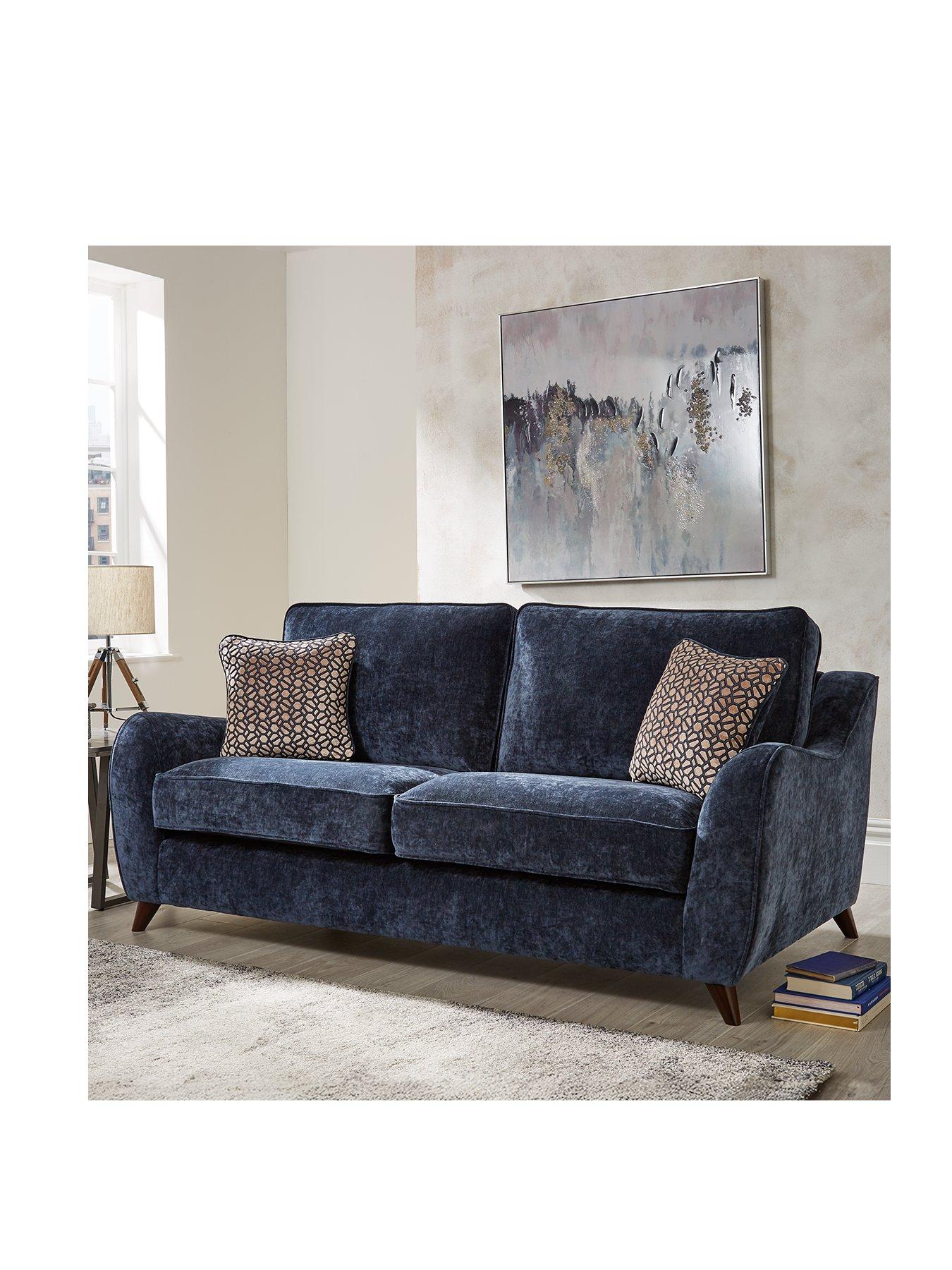 undefined Verity 3 Seater + 2 Seater Sofa Set (Buy and SAVE!) - Navy