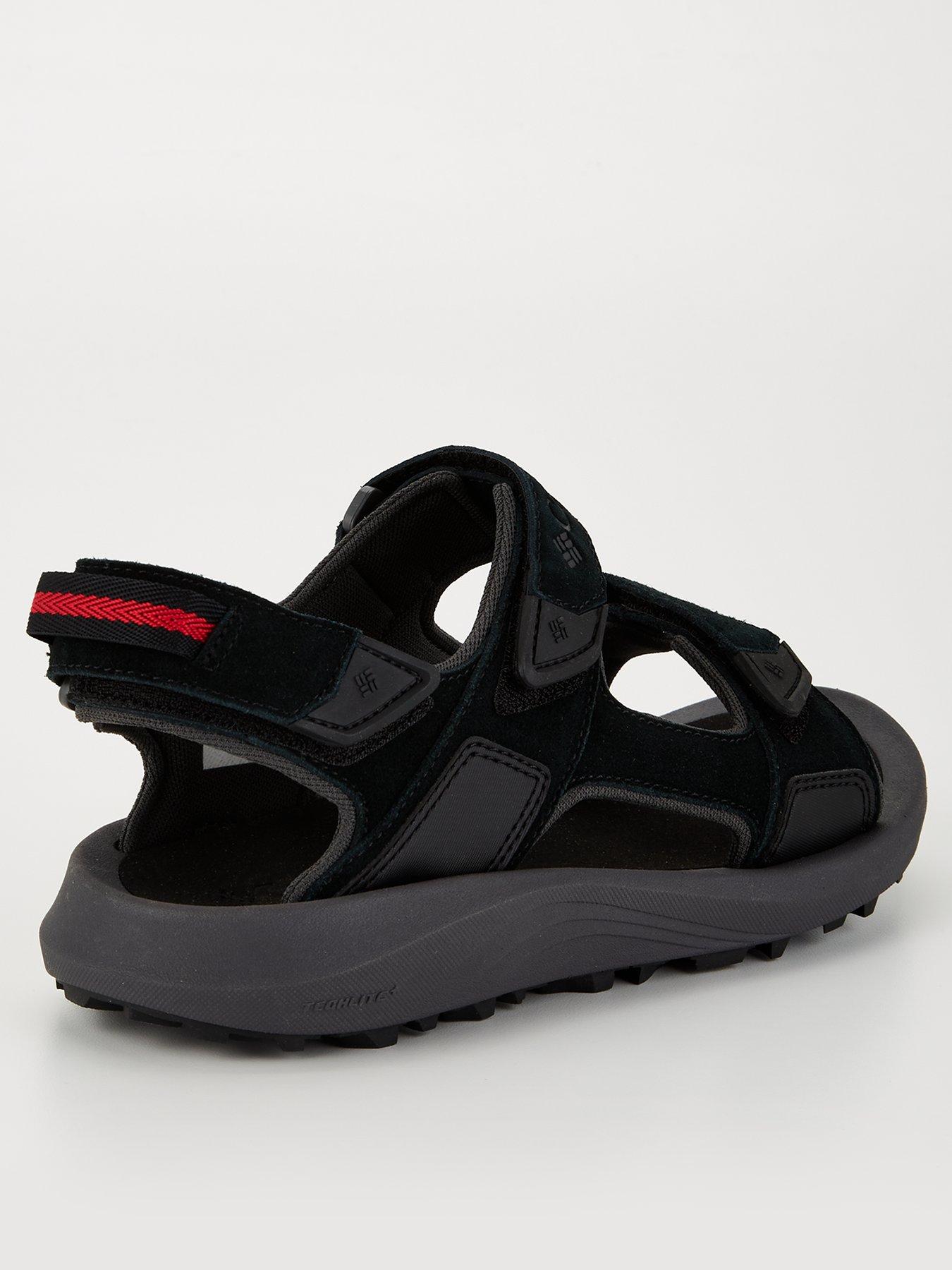 Columbia Mens Trailstorm Hiker 3 Strap Sandals - Black/Grey | Very.co.uk