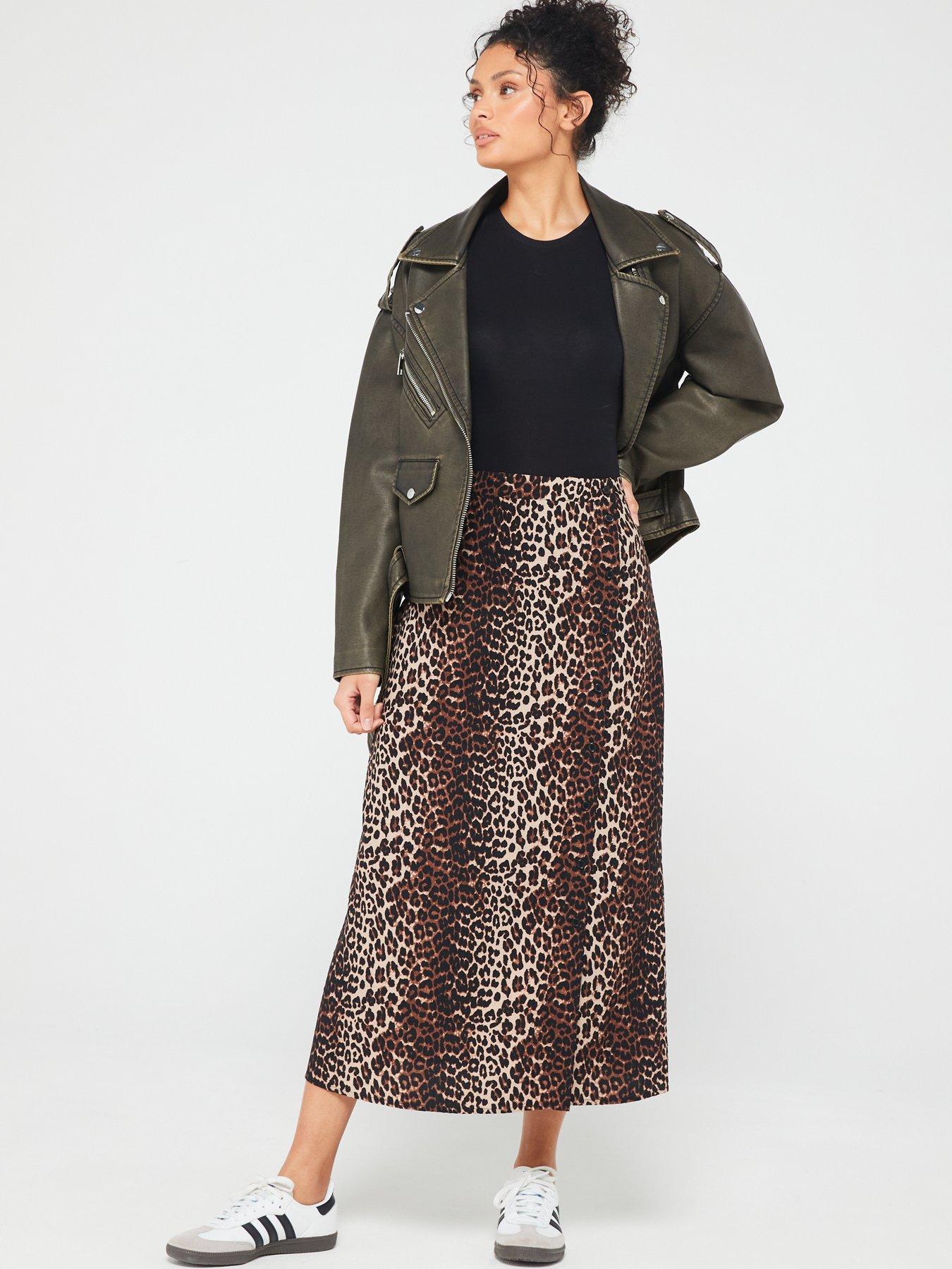 Leopard print skirt very.co.uk hot sale
