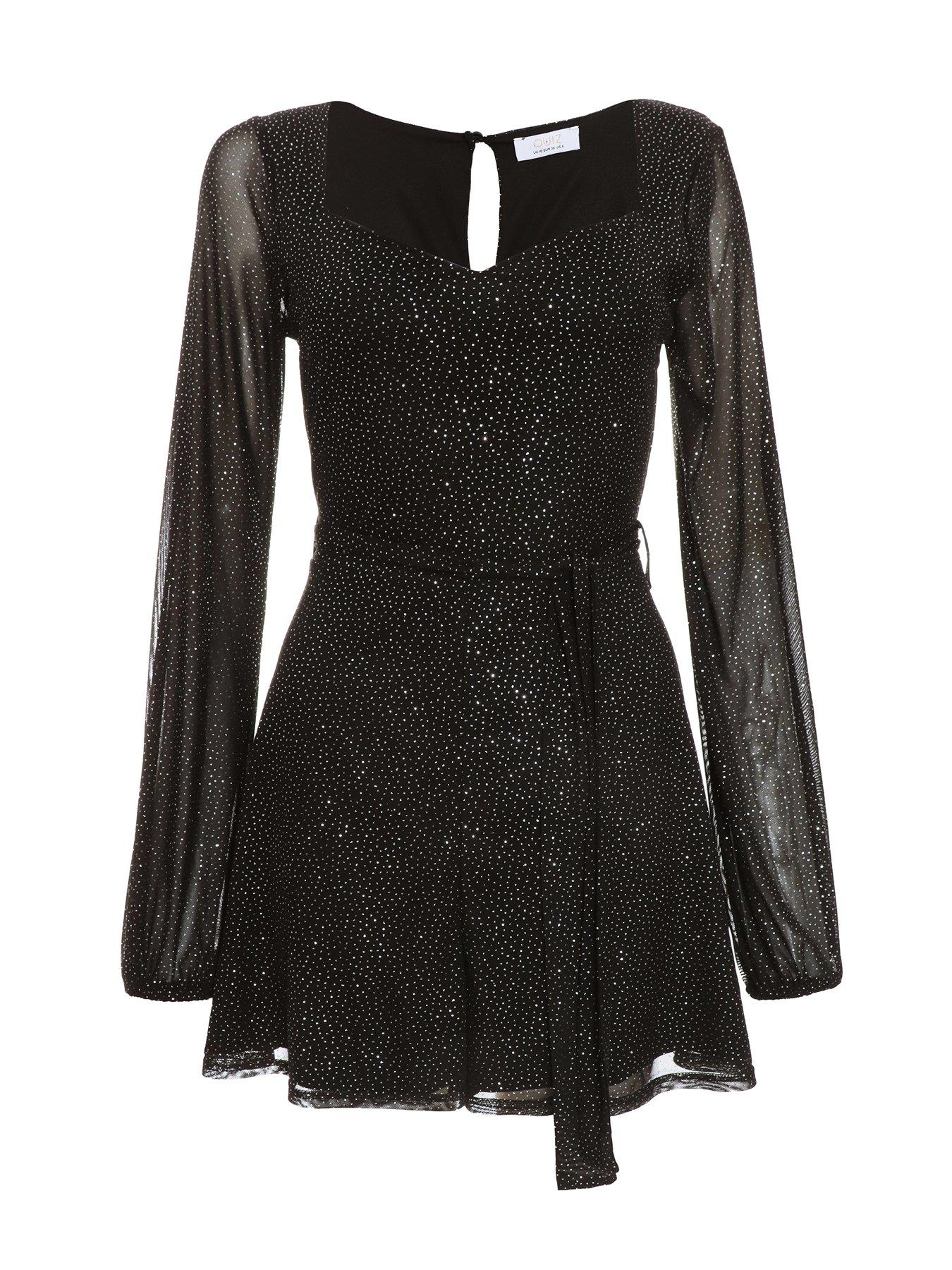 Quiz black hot sale playsuit