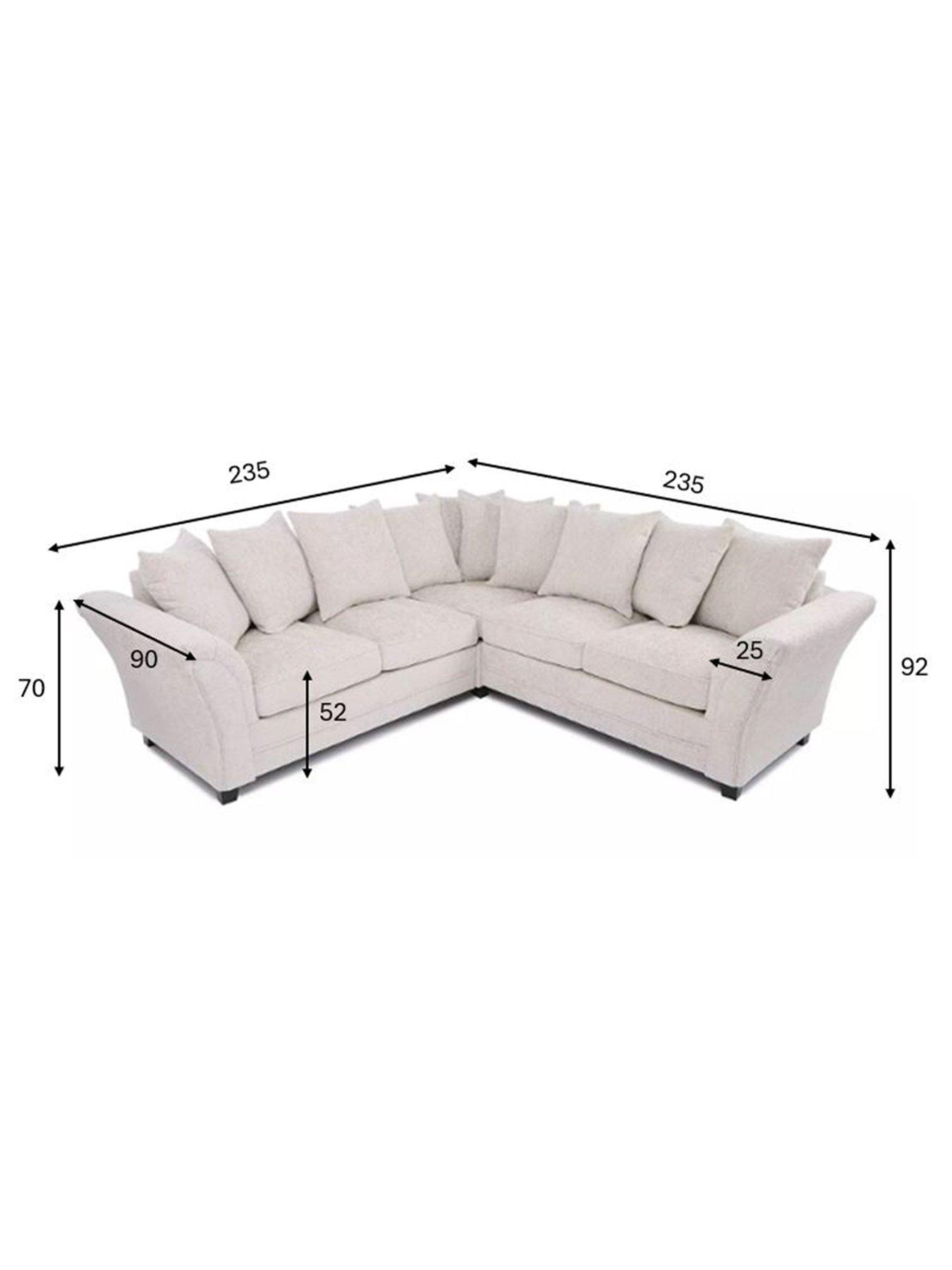 Image 6 of 7 of The Very Collection Dury Chunky Weave Scatterback Corner Group Sofa - Natural - FSC&reg; Certified