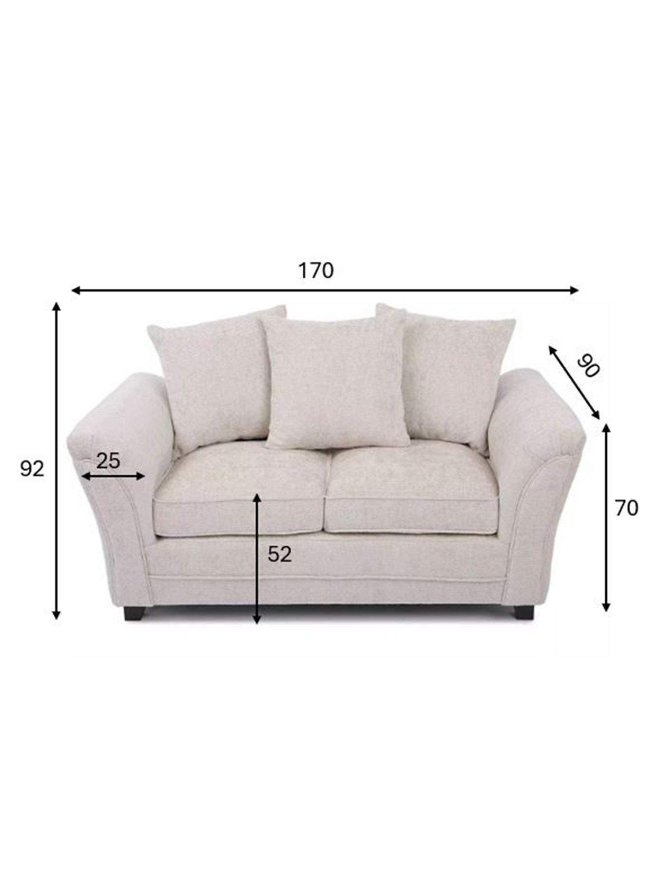 Image 6 of 7 of Very Home Dury Chunky Weave 2 Seater Scatter Back Sofa - Natural - FSC&reg; Certified