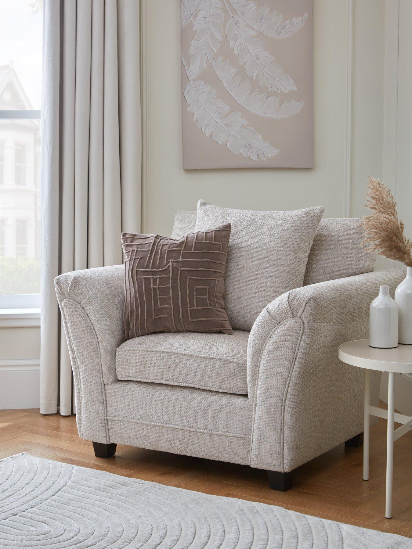 Very Home Dury Chunky Weave Armchair - Natural - FSC® Certified