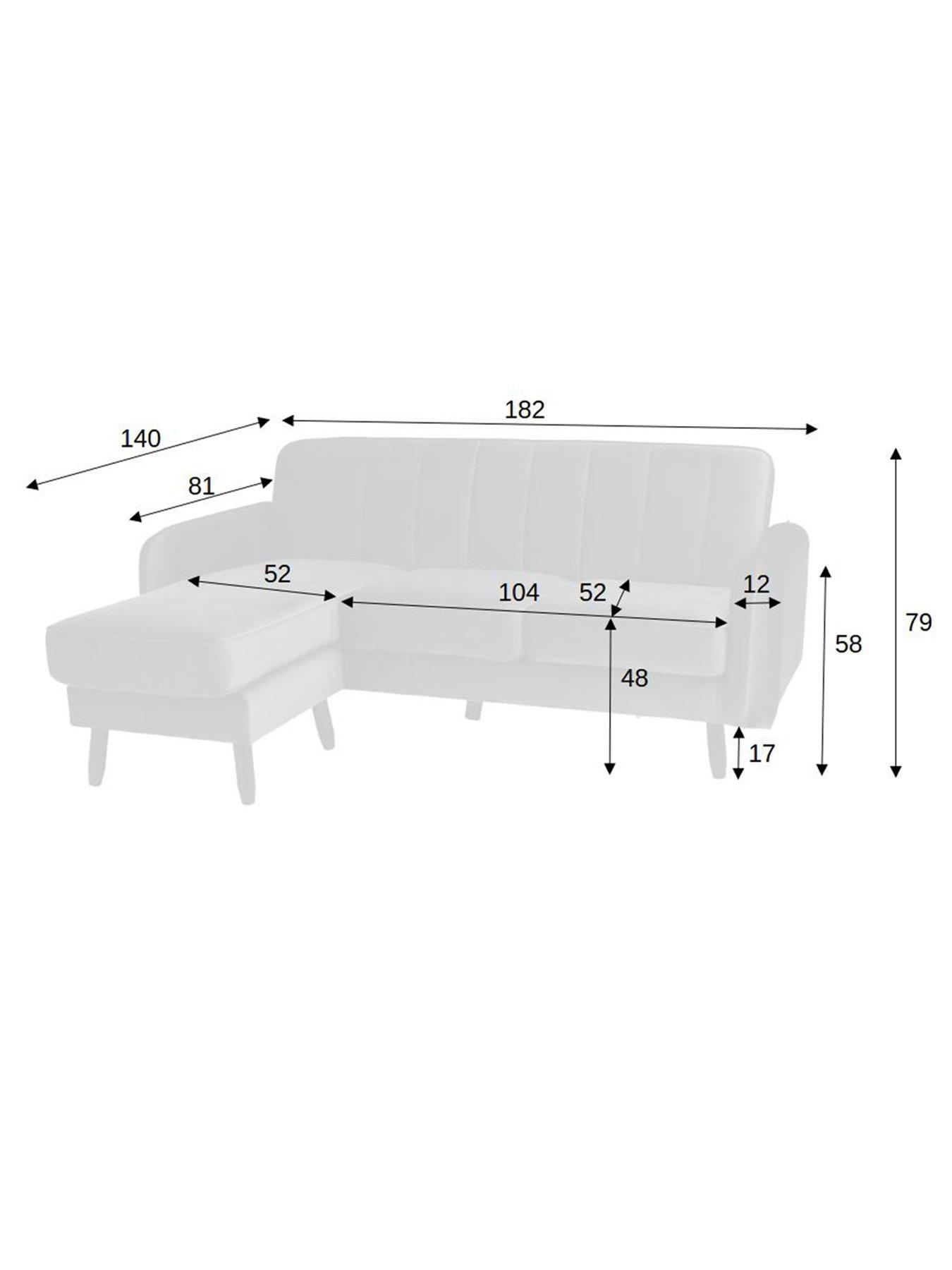 Image 6 of 7 of Everyday Jennifer Compact Reversible Fabric&nbsp;Chaise&nbsp;- FSC&reg; Certified