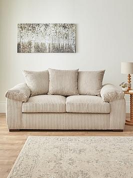 Product photograph of Very Home Amalfi 2 Seater Scatter Back Fabric Sofa - Cream - Fsc Reg Certified from very.co.uk