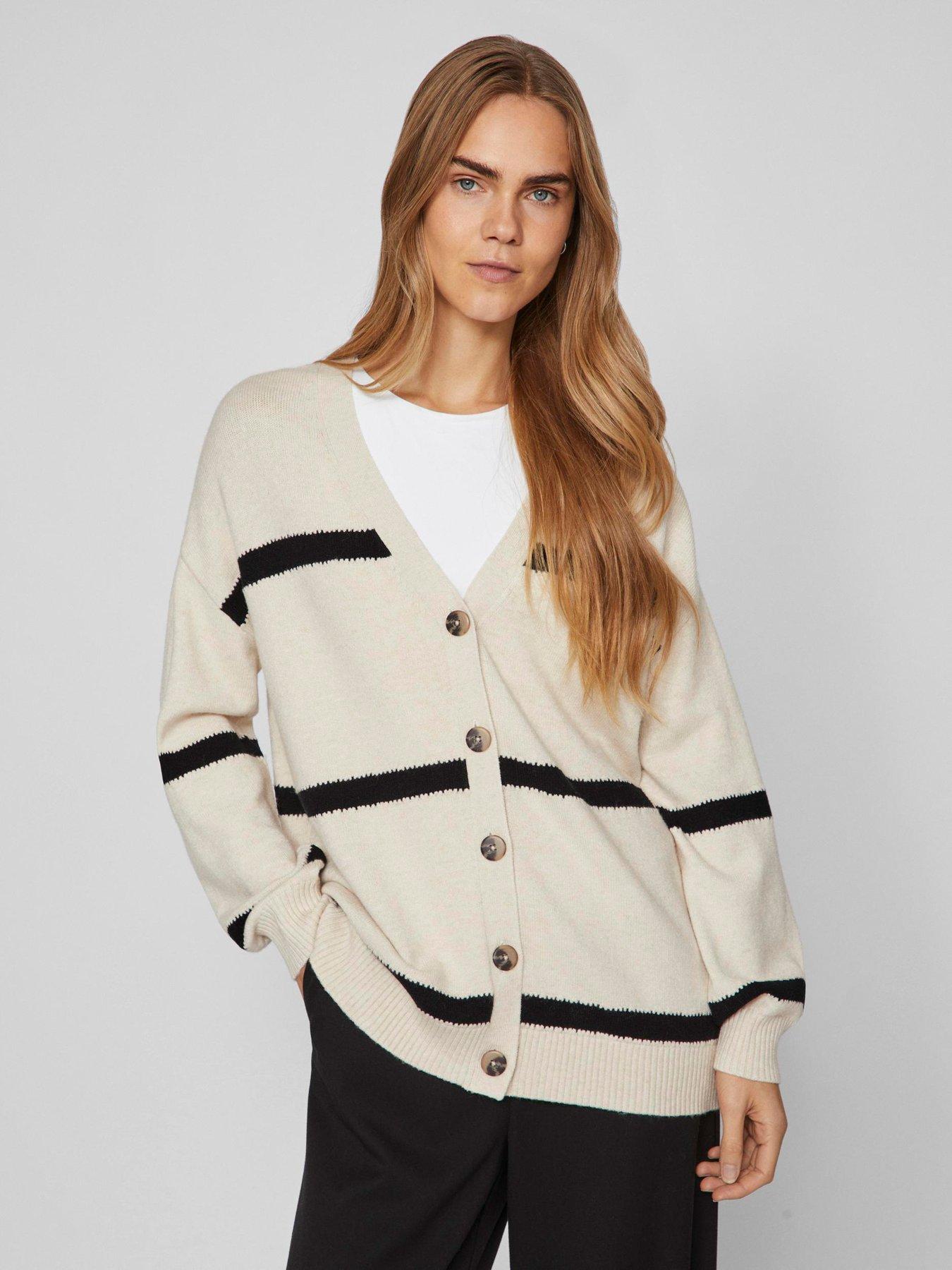 Fall striped cardigan sale