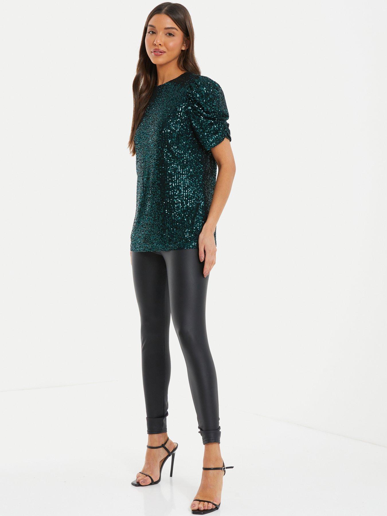 Quiz cheap sequin tops